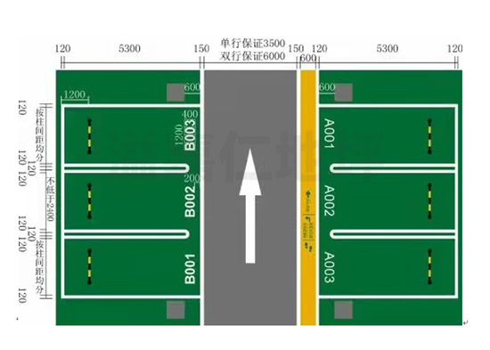 地下車庫(kù)平面設(shè)計(jì)圖