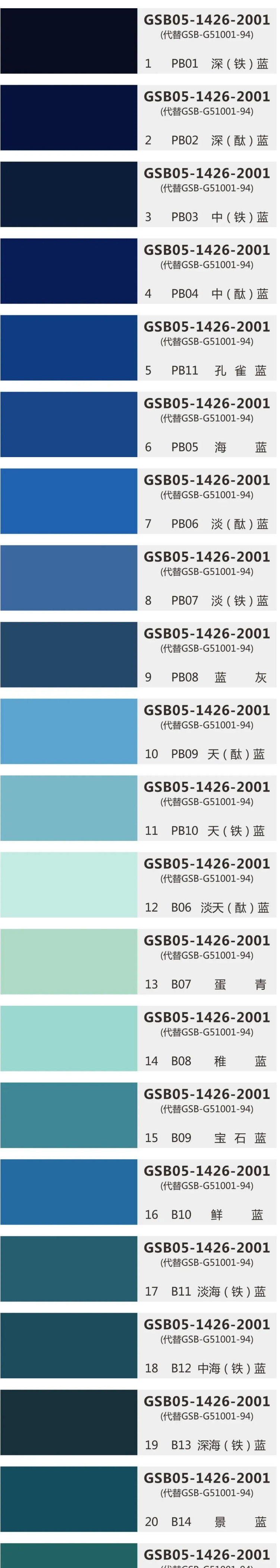 環(huán)氧地坪國(guó)標(biāo)色卡GSB05-1426-2001（83色完整版）—電子收藏版_01.jpg